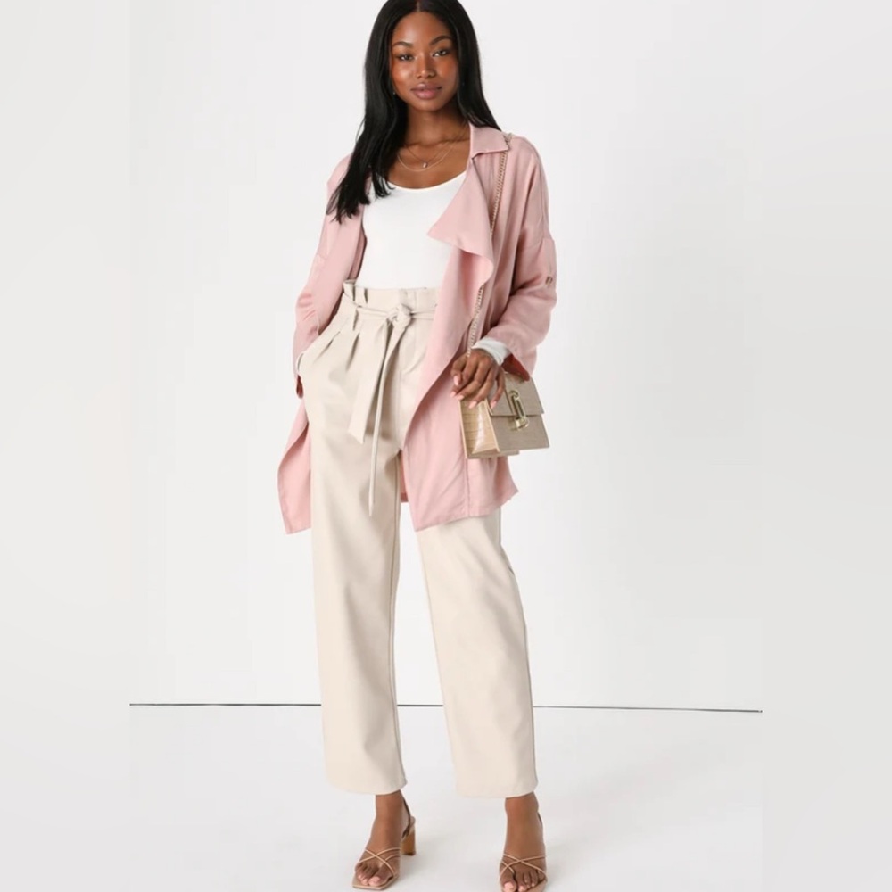 Lulu's Blush Oversized Jacket